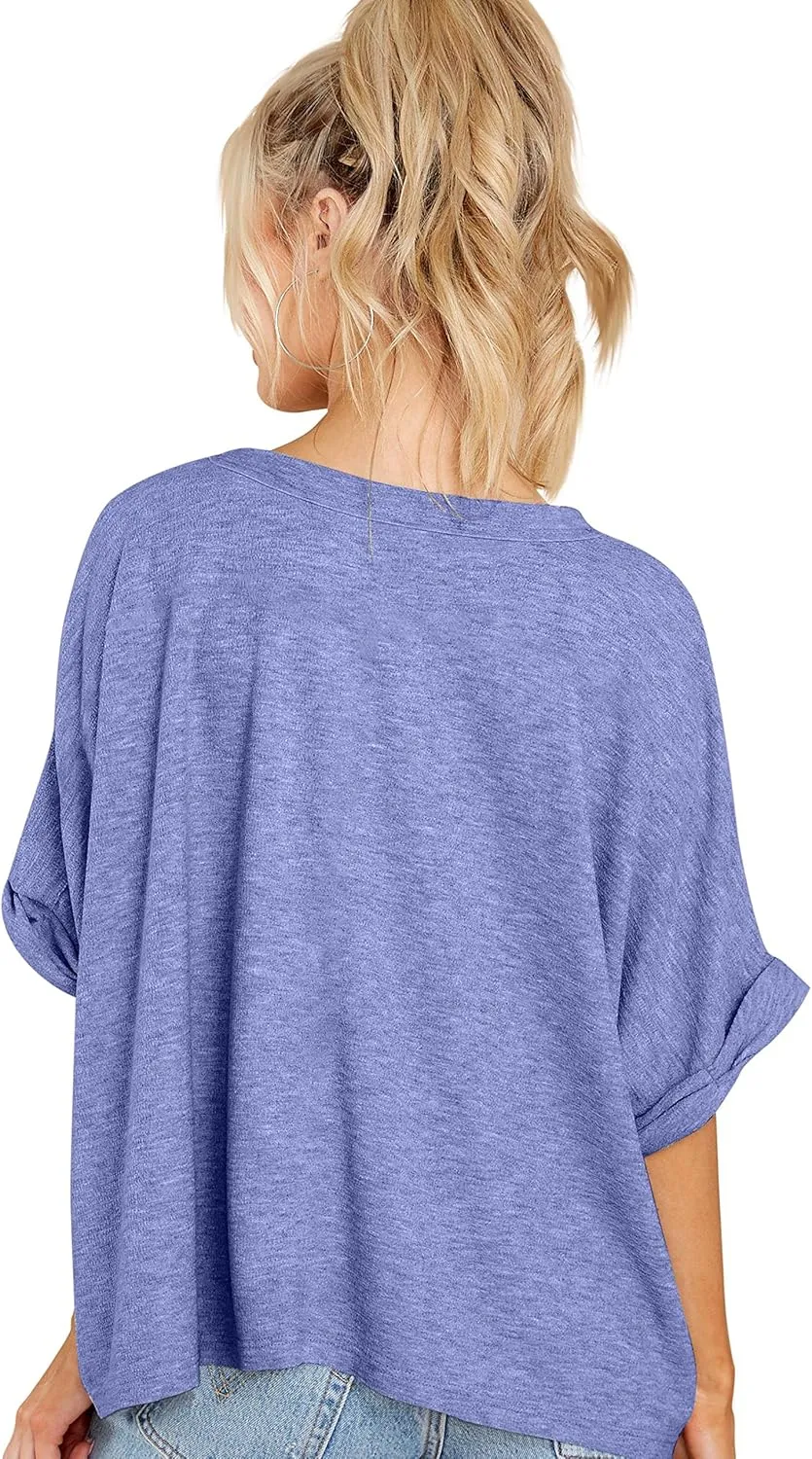 Women Oversized T Shirt Short Sleeve Loose Casual Basic Shirts Summer Tee Tops