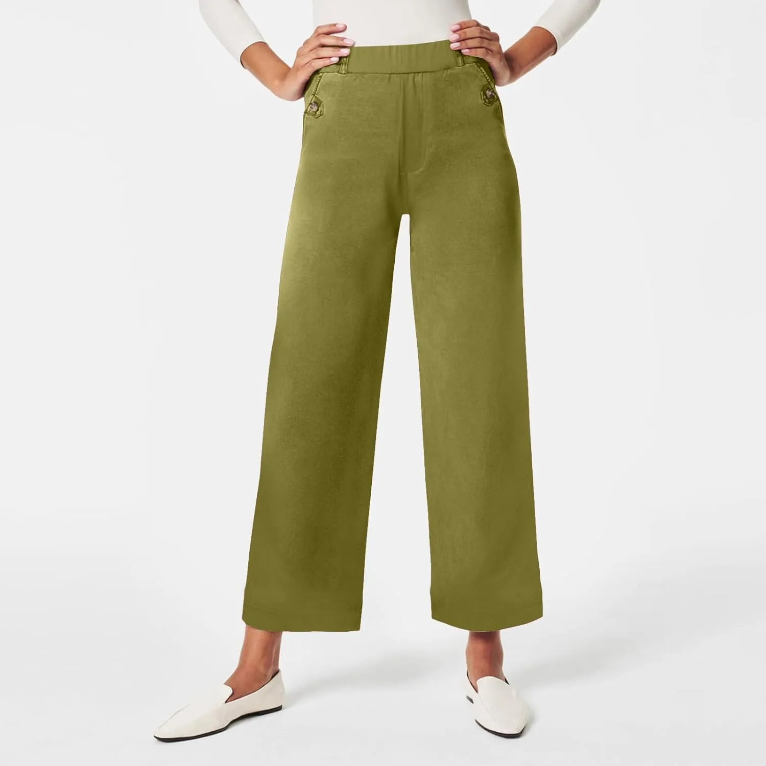Womens Cotton Linen Summer Breathable Pant Trousers Low Waist Wide Leg Slim Fit Pants Vacation