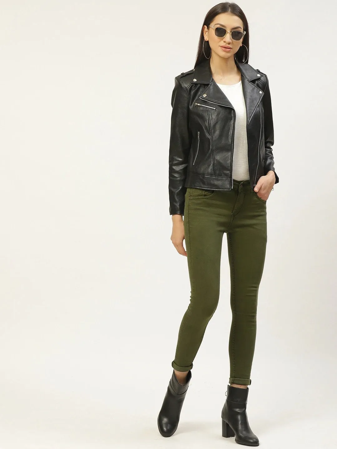 WOMEN'S LEATHER RIDER JACKET