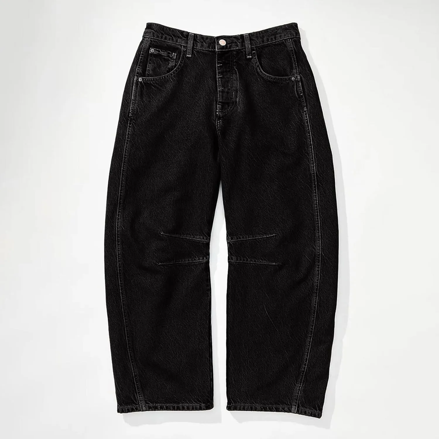 Women's Linen Summer Breathable Pant Trousers Elastic Waisted Wide Leg Slim-Fit Pants Business Work