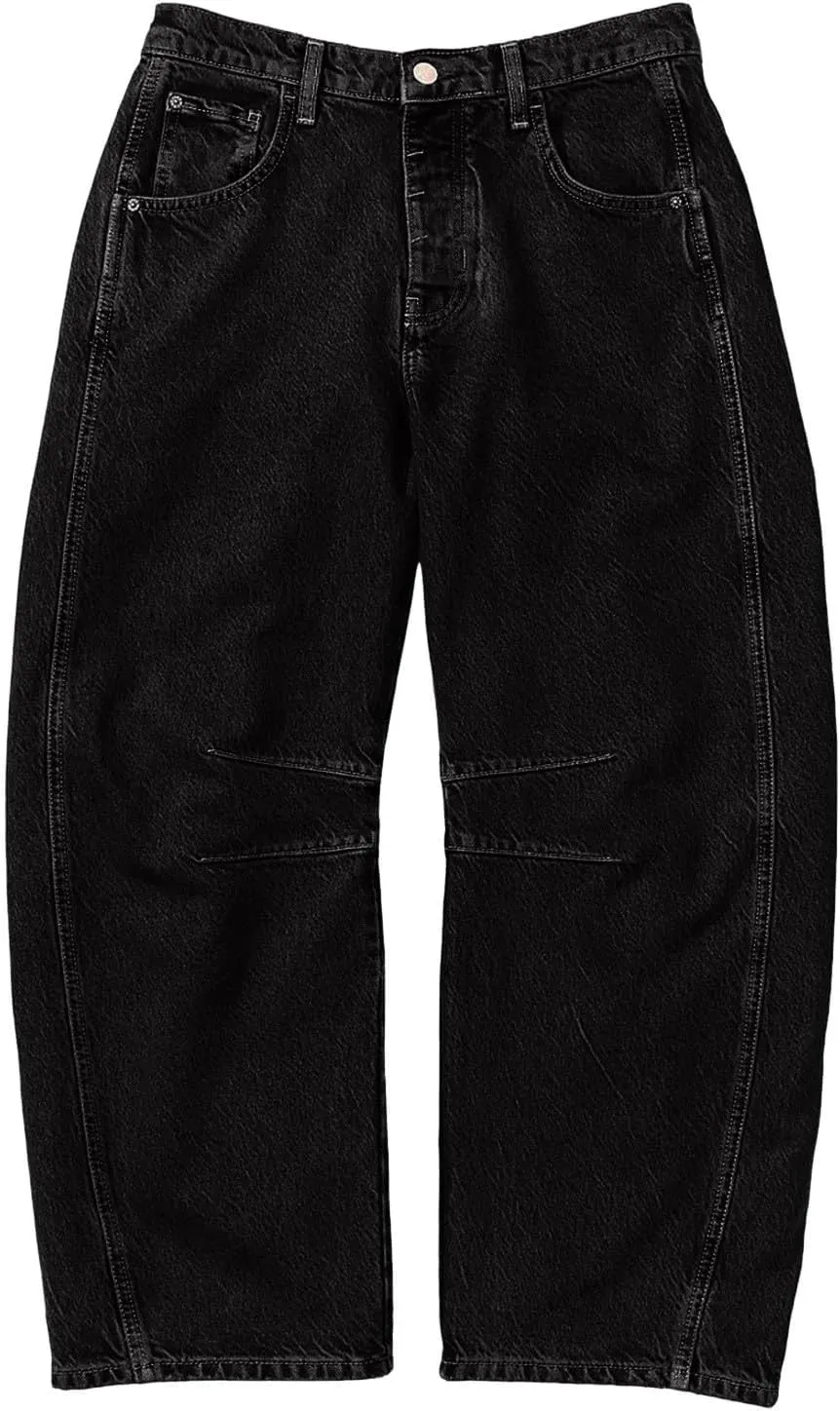 Women's Linen Summer Breathable Pant Trousers Elastic Waisted Wide Leg Slim-Fit Pants Business Work