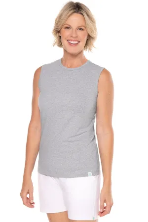Women's LumaLeo High Neck Tank Top | Grey Heather