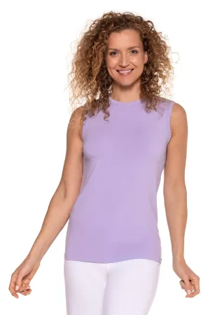Women's LumaLeo High Neck Tank Top | Lavendula