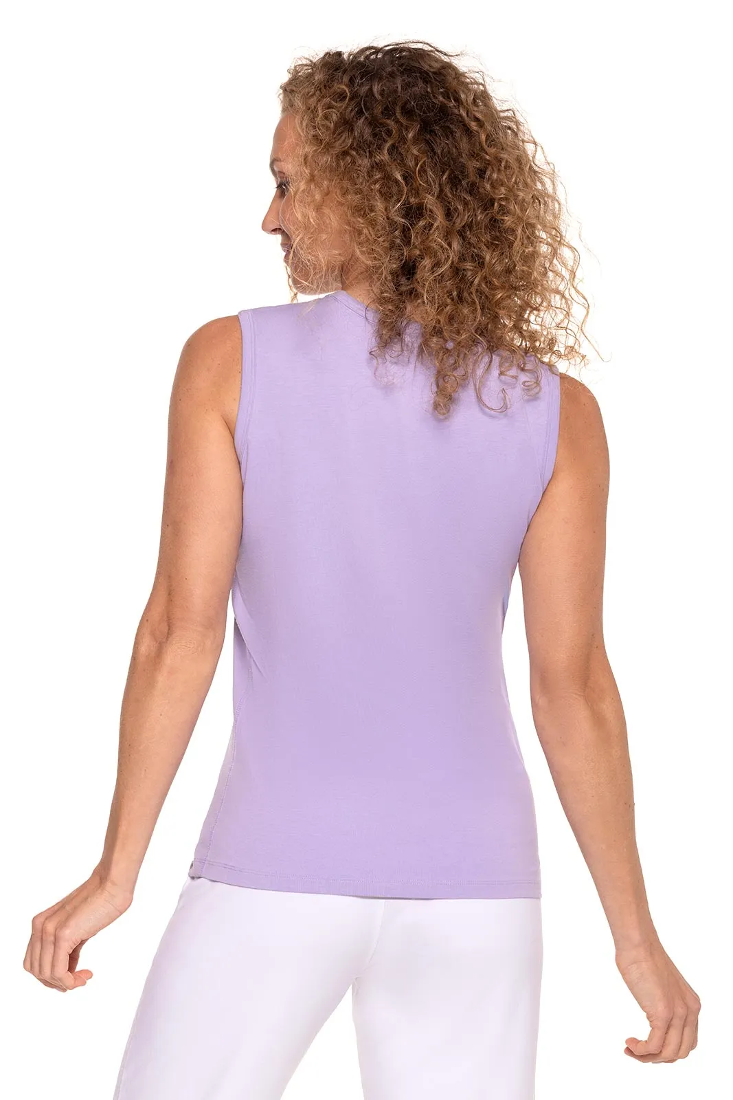 Women's LumaLeo High Neck Tank Top | Lavendula