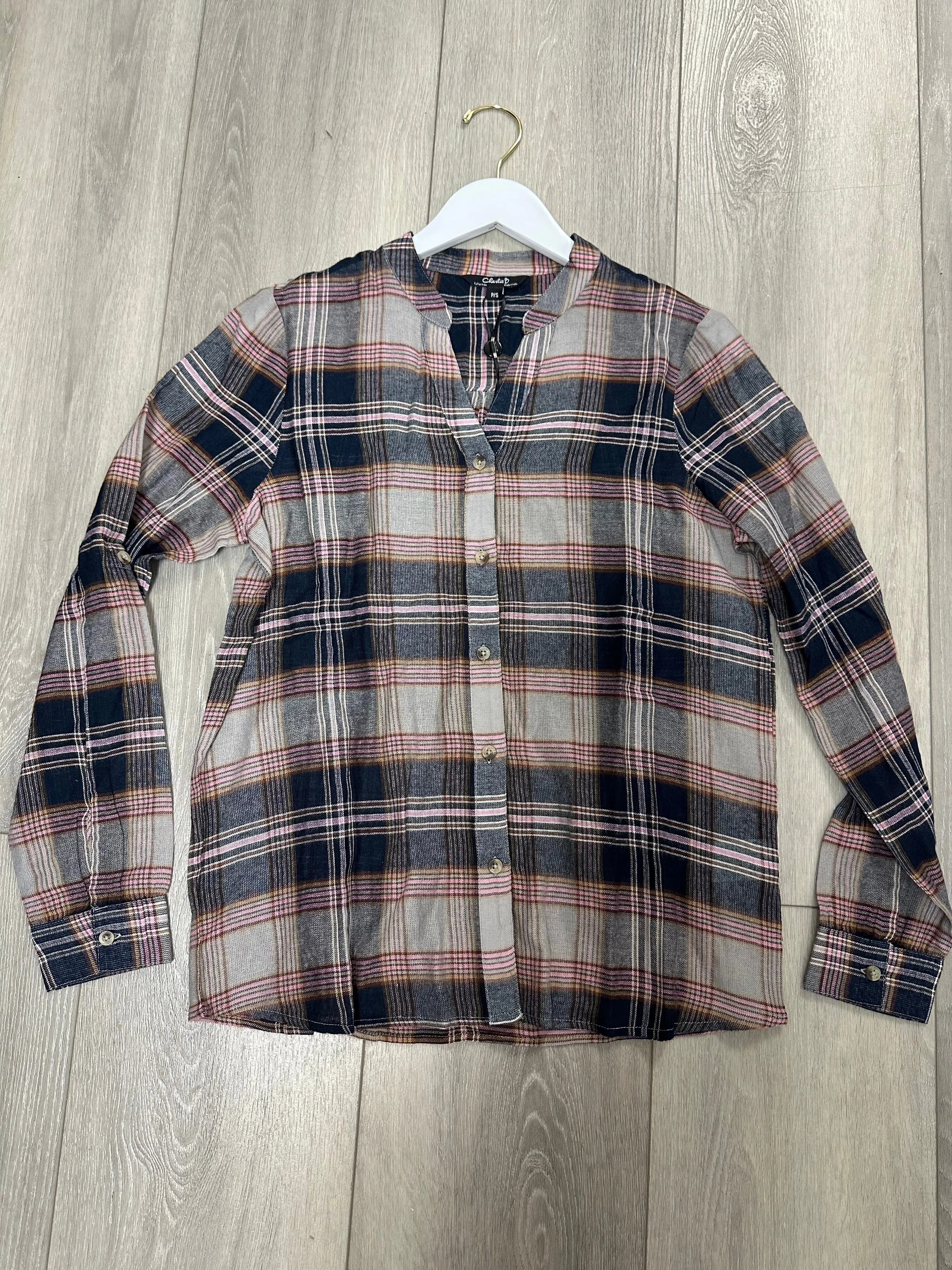 Yarn Dye Plaid Blouse